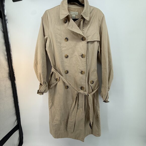 Banana Republic early 2000s Timeless trench coat with belt Womens Size Large - Picture 2 of 15